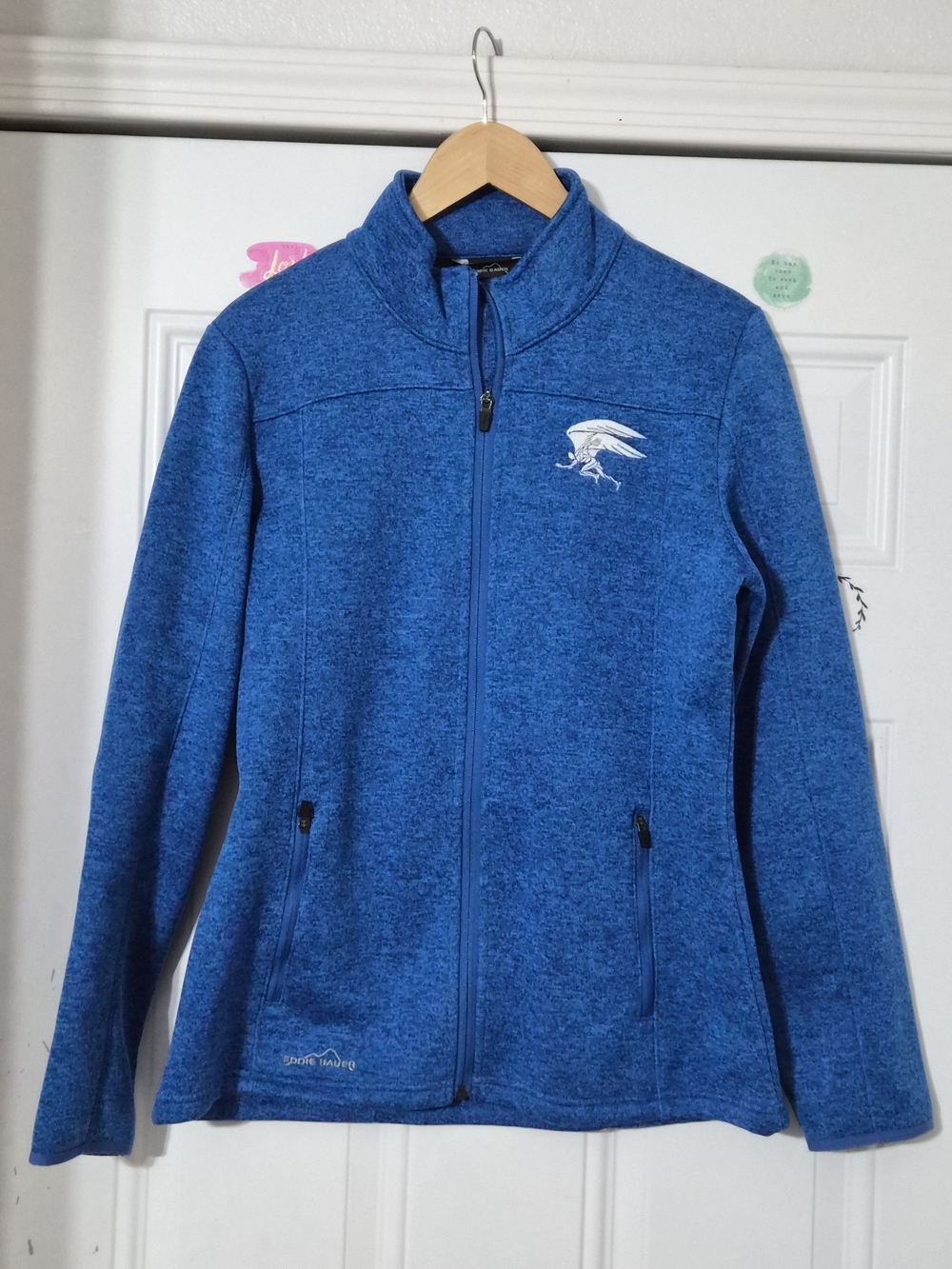 Eddie Bauer Blue and Black Women's StormRepel Soft Shell Jacket